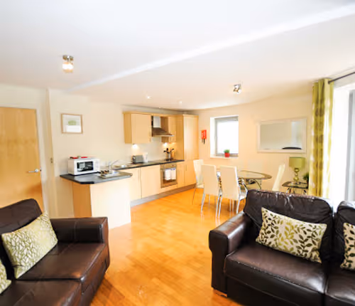 living space at Hamilton Court Bristol