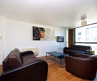 Bright living room at Duke Street Aparthotel in City Centre