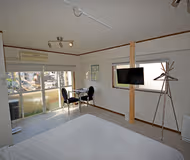 Comfy living area at Minatoku Serviced Apartment