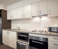 Simplistic living area in Quest Ipswich