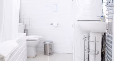 Bathroom at Spacious &amp; Modern 1 BR - ZONE 1 - Netflix