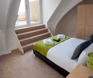 Master bedroom at Wessex Court