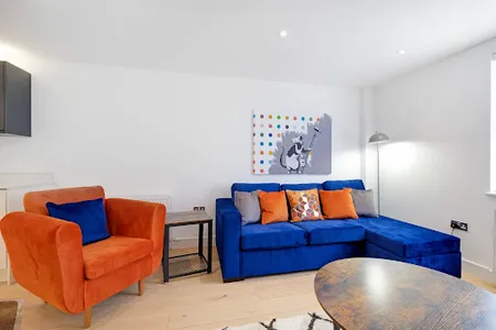 Living area at Carta House Egham Serviced Apartments
