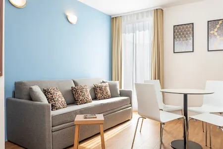 Stunning living area in Paris Quai D'ivry Serviced Apartment, Champs Elysees