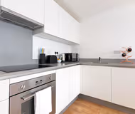 Kitchen at Tower Point Apartments in Enfield
