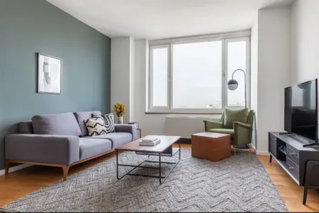 Living area at West 42nd Street Furnished Apartment, Manhattan