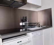 Fully equipped kitchen at Louvre and Seine Serviced Apartment, Marais
