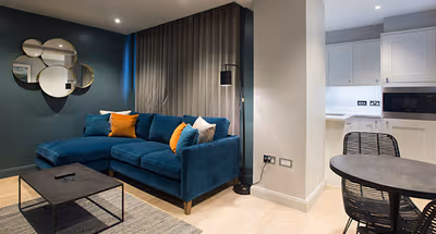 Spacious living area at Waterloo Street