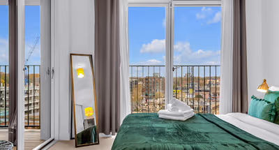 Bedroom at Hackney Wick Serviced Apartments by MySquare