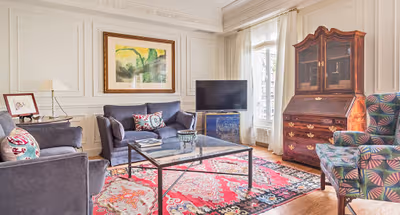 Spacious living room at Padilla Serviced Apartment