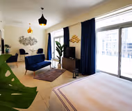 Bedroom at Superb Studio In Burj Views Tower