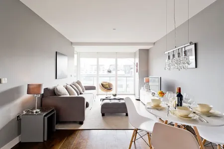 Living area at Riverside Apartment