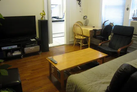 Living area at West 55th Street Apartment