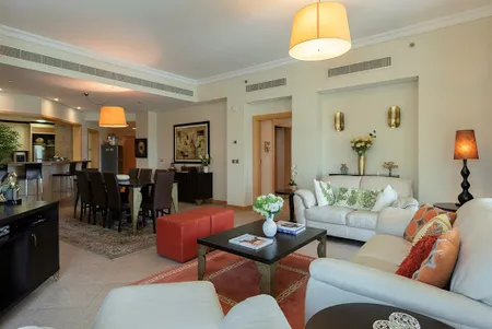 Living area at Shoreline 7 Serviced Apartments, Palm Jumeirah