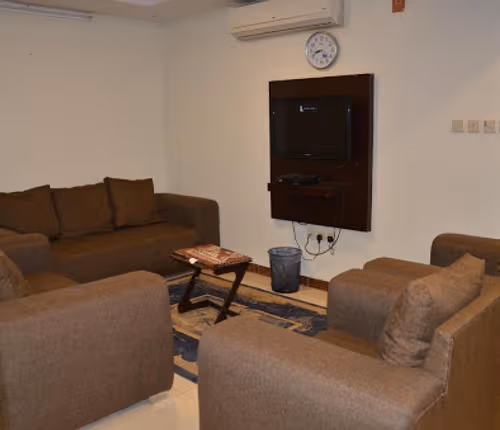 Living area at Ibn Taymeeyah Road Serviced Apartment