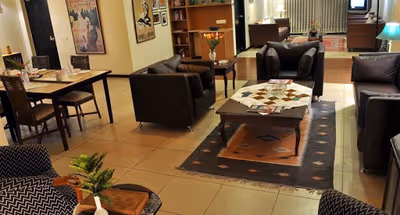 Comfy living area at Indiranagar Serviced Apartment in Bengaluru