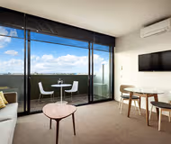 Comfy living area at Quest Frankston on The Bay
