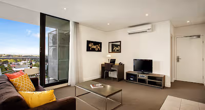 Simplistic living area in Quest Ivanhoe
