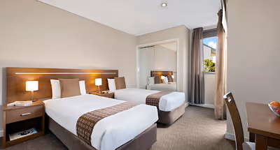 Simplistic living area in Quest Portland