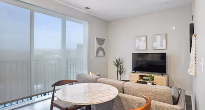 Living area at Lawrenceville