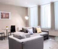 Living area at Water Street Serviced Apartments, Liverpool