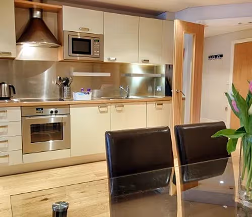 Fully equipped kitchen at Marina Place