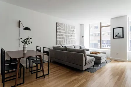 Living area at Hanover Square Serviced Apartments