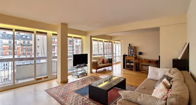 Comfy living area at Portes De Versailles Serviced Apartment