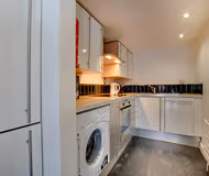 Fully equipped kitchen at Centralofts Apartments on Waterloo Street