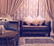 Living area at Al Mansour Street Serviced Apartment