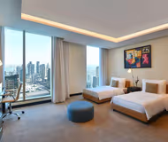 Bedroom at Al Dafna Serviced Apartment