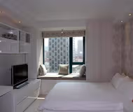 Cosy living area in Changning Rd Serviced  Apartments