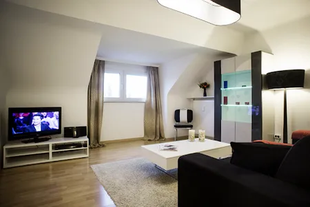 living space at Villa Medici