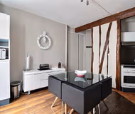 Comfy living area at Louvre and Seine Serviced Apartment, Marais