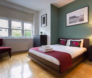 Spacious living area at Studios at St. James House near Holland Park