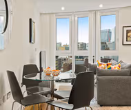 Living room at Aldgate Apartment by MySquare