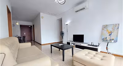 Living area - 2 bed apartment