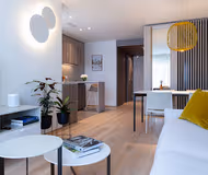 Living space - 1 bed apartment