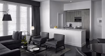 Living area at Downtown apartment