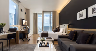 Comfy living area at Somerset Sukhumvit Thonglor Bangkok