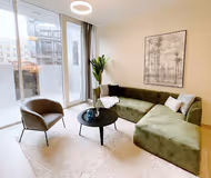 Living Area - 1 Bed Apartment (994sqft)