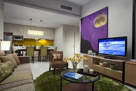 Comfy living area at Somerset Kuala Lumpur
