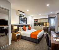 Stunning living area in Quest Woolloongabba