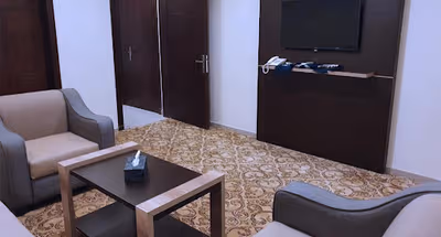 Living room at Hira Road Serviced Apartment