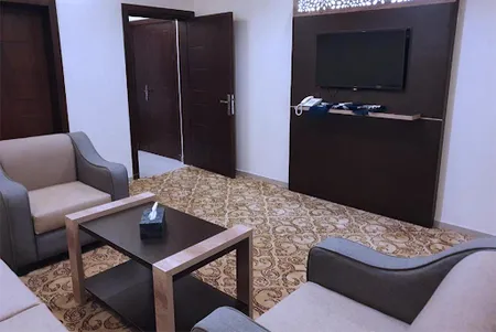 Living room at Hira Road Serviced Apartment