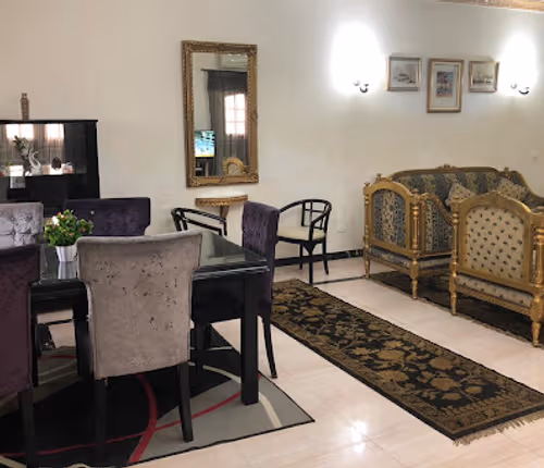 Living area at El Ferdous Serviced Apartment