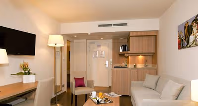 Spacious living area at Roissy Park Serviced Apartment, Champs Elysees