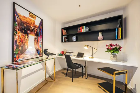 Simplistic living area in Quest Flemington Central