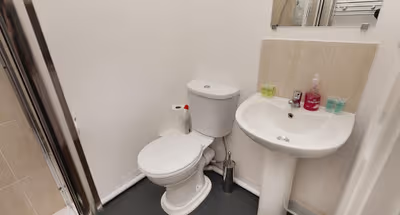 Bathroom at Mega Stella Apartments in Bootle near Liverpool City