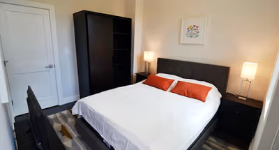 Luxury bedroom at Bedford-Stuyvesant Brooklyn Furnished Apartment